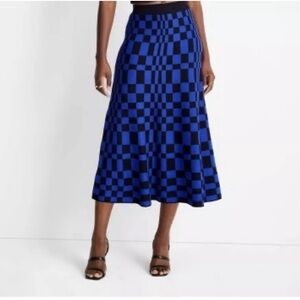 Kahlana Barfield Brown Future Collective Midi Sweater Skirt Size M